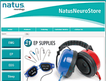 Tablet Screenshot of natusneurostore.com